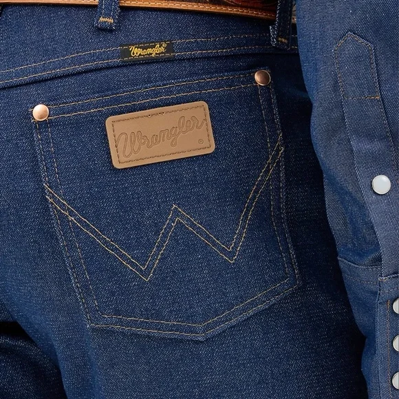 Wrangler Men's Dark Blue Rigid Cowboy Cut Jeans NWT Size 37x32 - Picture 5 of 7